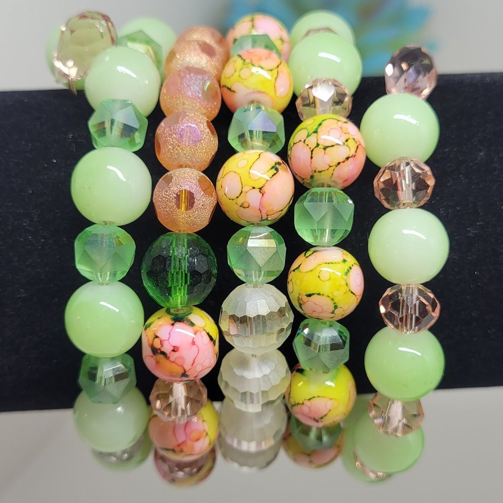 5 Row Memory Wire Wrap Bracelet - image 4